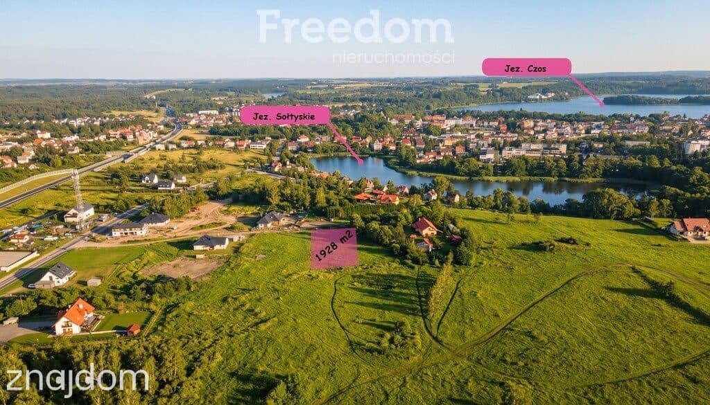 Atrakcyjna działka 1928m² w Mrągowie