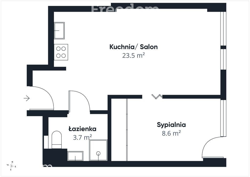 Dwa pokoje i własny parking w centrum miasta - zdjęcie 10