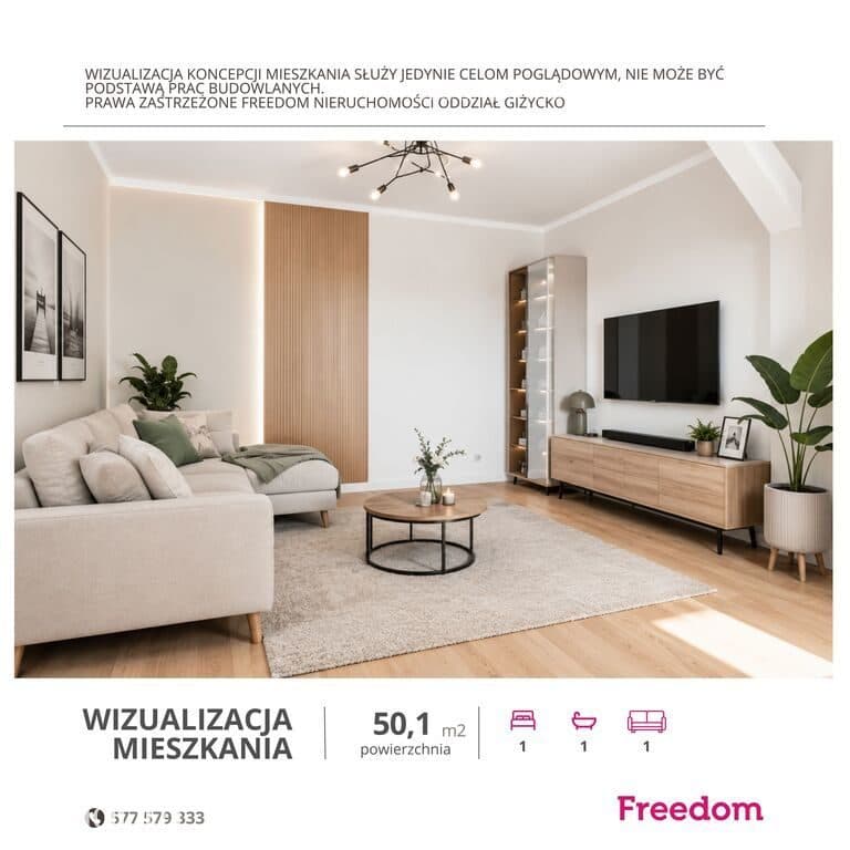 2 pokojowe mieszkanie | Węgorzewo, ul. Bema