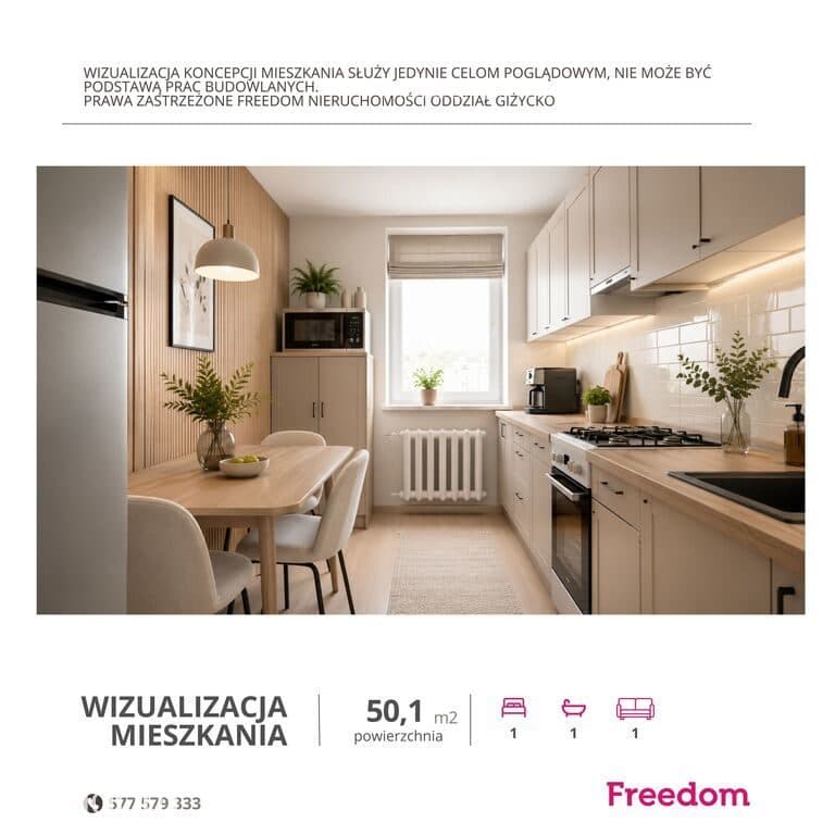 2 pokojowe mieszkanie | Węgorzewo, ul. Bema - zdjęcie 4