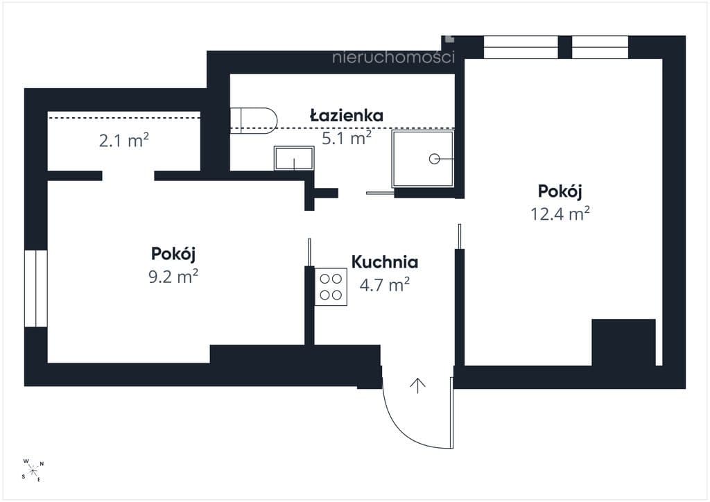 Mieszkanie 2 pokojowe w Olsztynku Centrum - zdjęcie 12