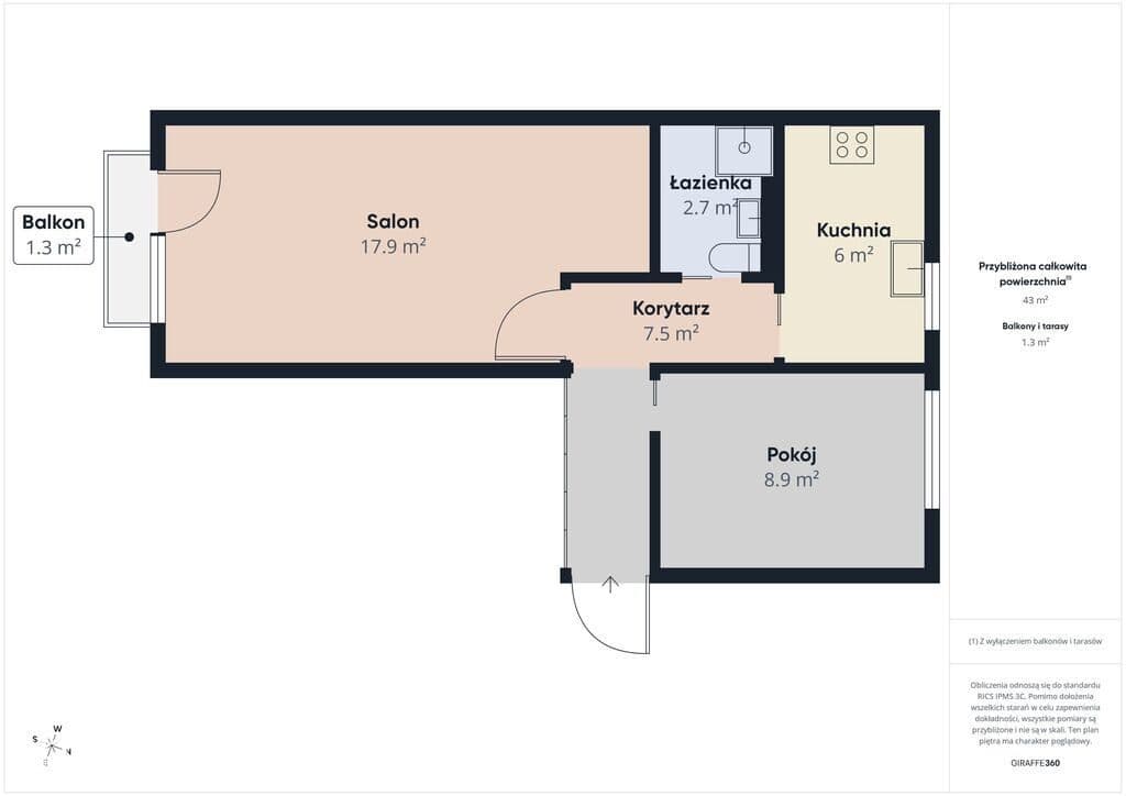 Przymorze 2 pokoje, 43 m2, balkon - zdjęcie 10