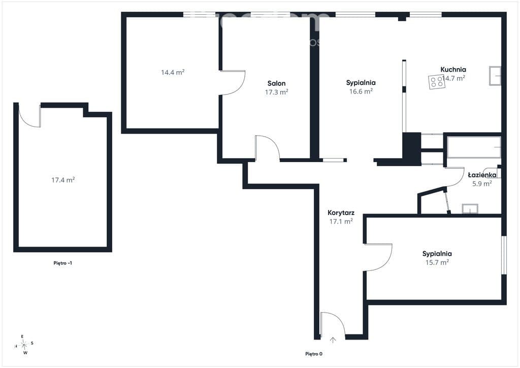 96 m² w sercu Olsztyna | 4 pokoje | Kamienica - zdjęcie 13
