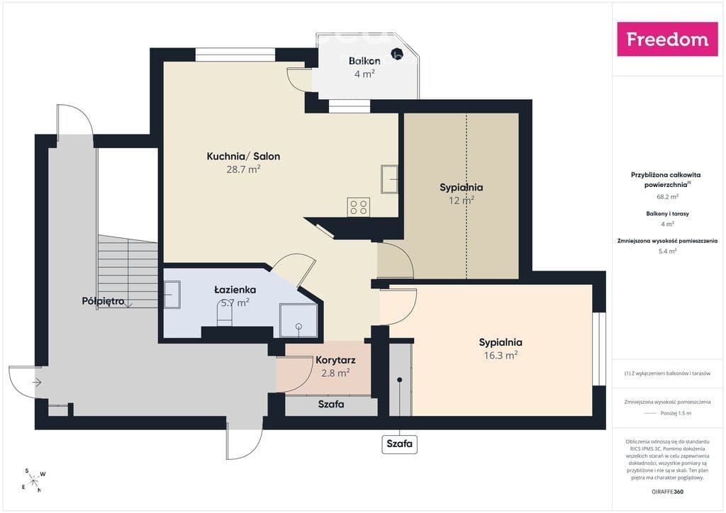 3-pokojowe mieszkanie 54,9 m² | balkon | Sławinek - zdjęcie 20