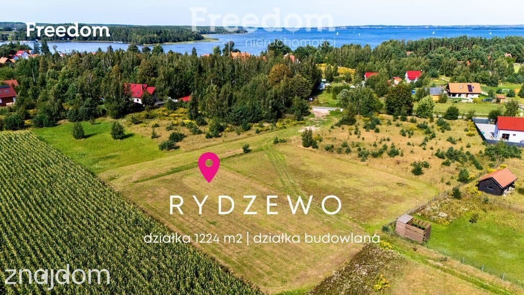 Działka 1224 m² w Rydzewie 700 m od jeziora - zdjęcie 2