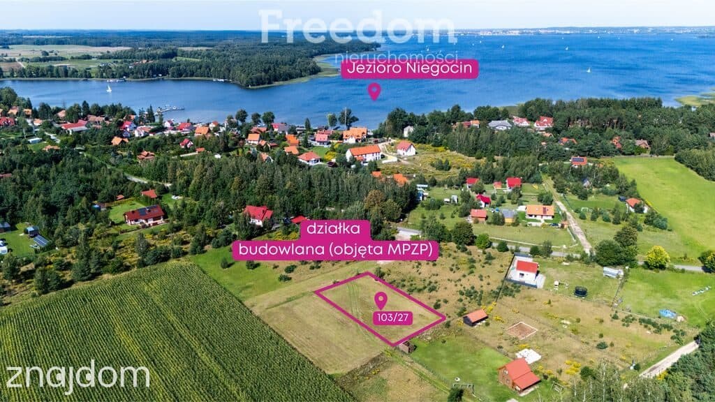 Działka 1235 m² w Rydzewie 700 m od jeziora - zdjęcie 2