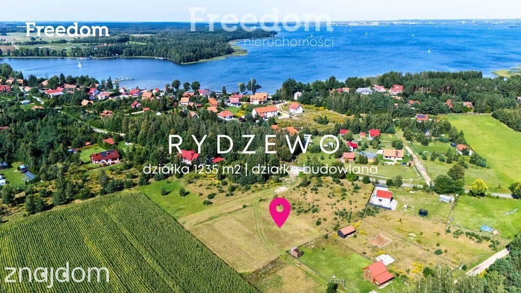 Działka 1235 m² w Rydzewie 700 m od jeziora