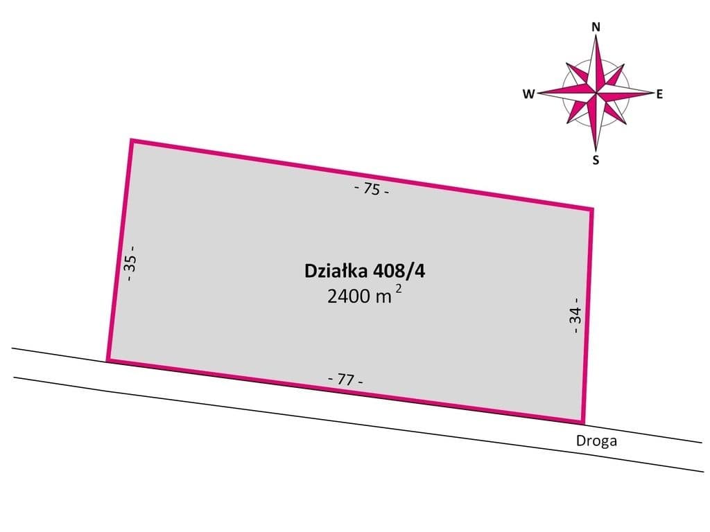Działka budowlana 24ar | 3 WZ - zdjęcie 4