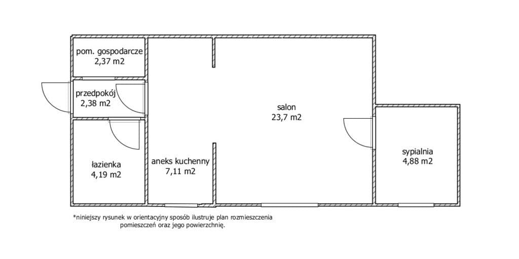 bezczynszowe -47m2; Najmowo k.Brodnicy, garaż - zdjęcie 7