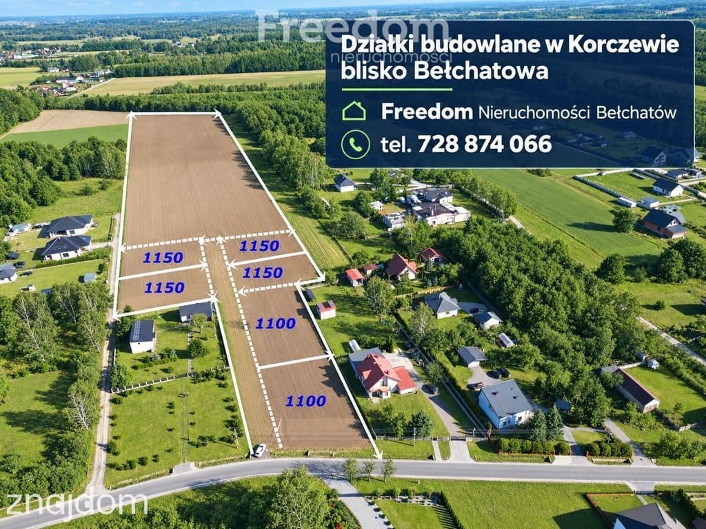Działki w Korczewie