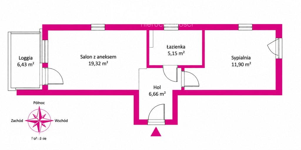 Na sprzedaż 2-pokojowe mieszkanie 44,32m² - zdjęcie 18