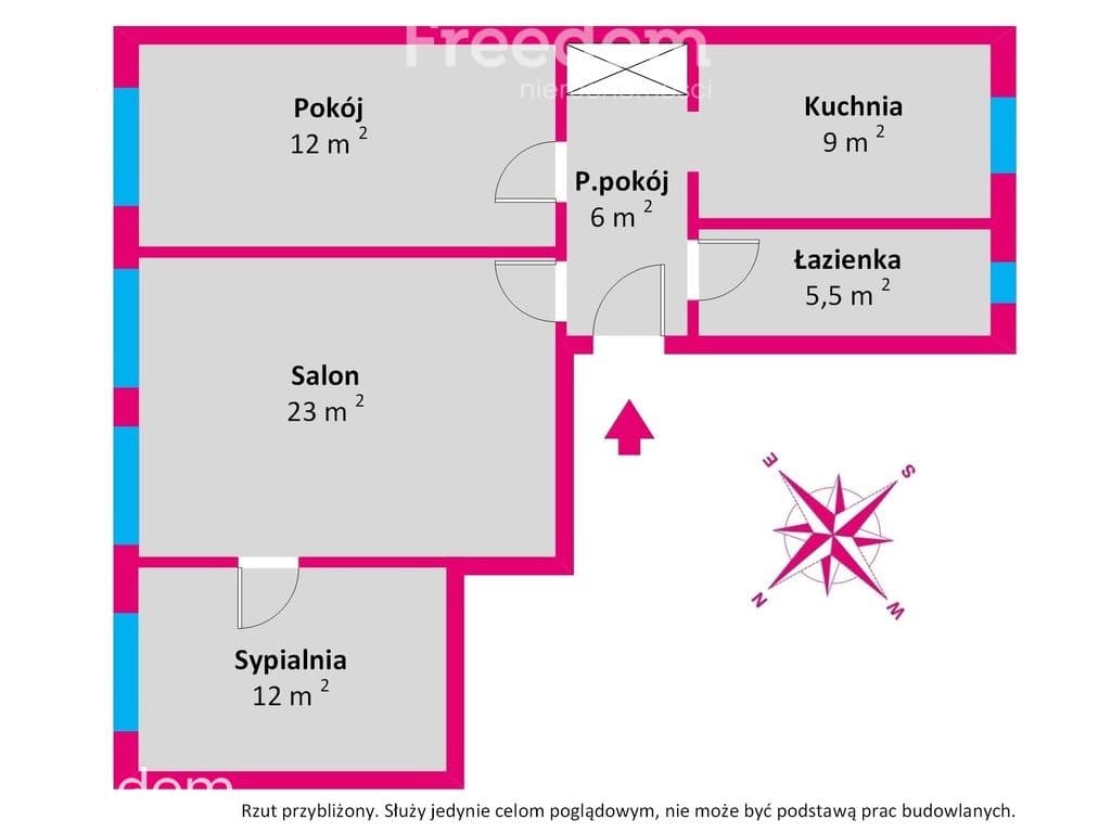 67 m² w Śródmieściu | 3 pokoje | widok na ECS - zdjęcie 8