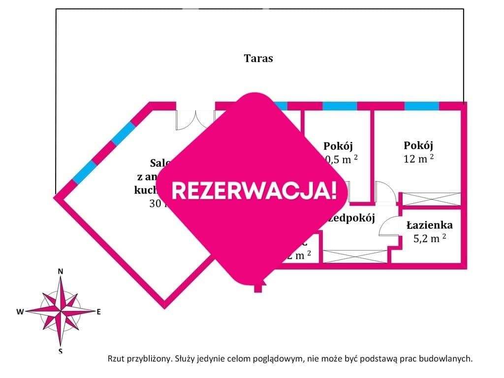 Komfortowe 4 pokojowe z tarasem - zdjęcie 19
