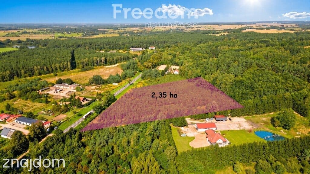 Działka inwestycyjna 2,34 ha przy DK51