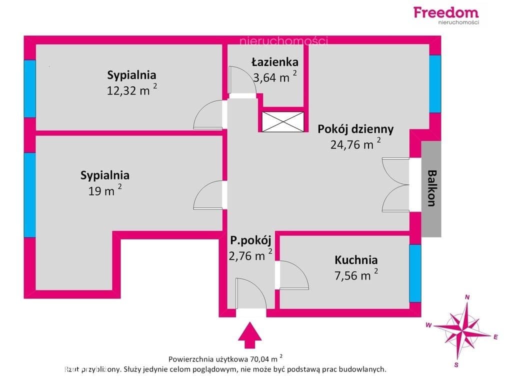 3 pokoje | oddzielna kuchnia | balkon - zdjęcie 9