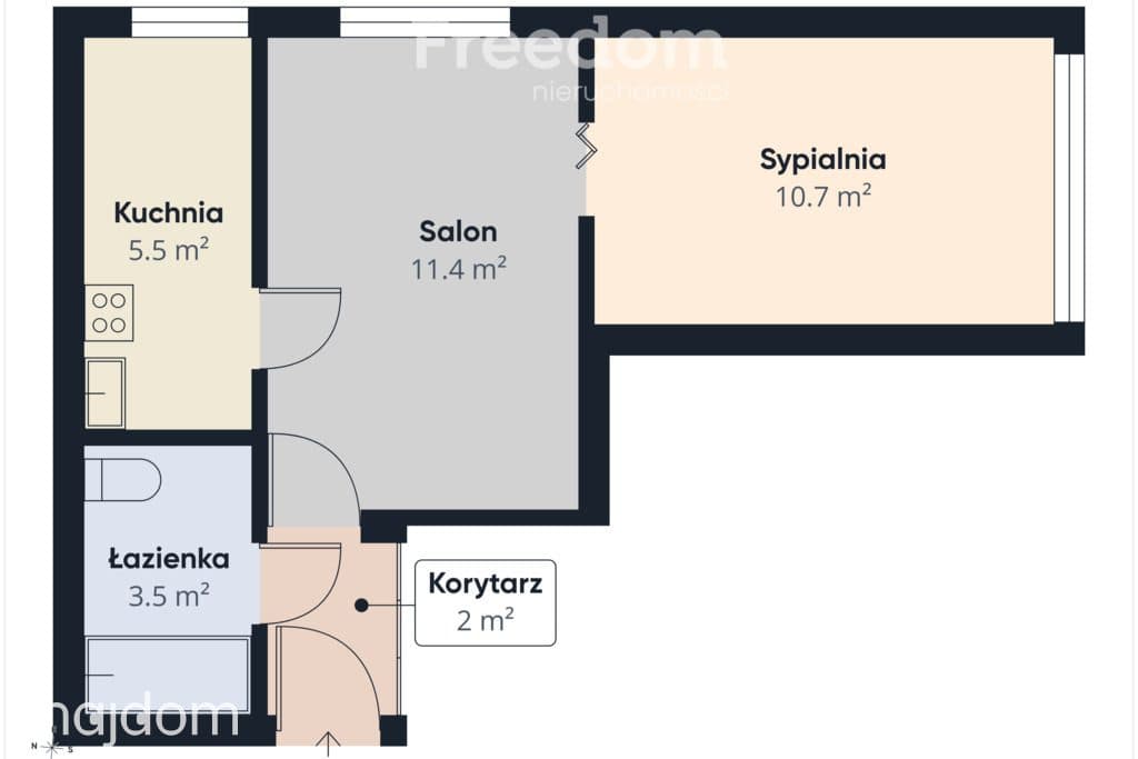 Mieszkanie 34,5 m² w Centrum do remontu - zdjęcie 12