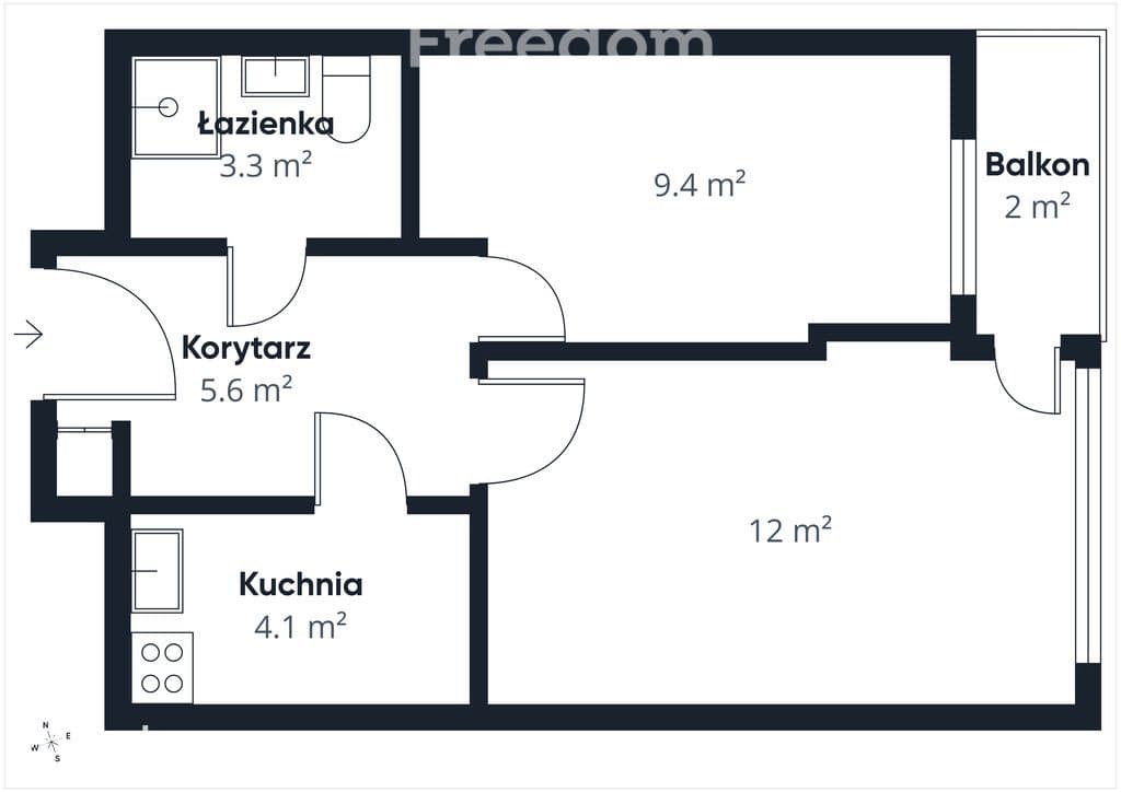 2 pokoje Ordona Katowice: 34 m², 11p, piękny widok - zdjęcie 4