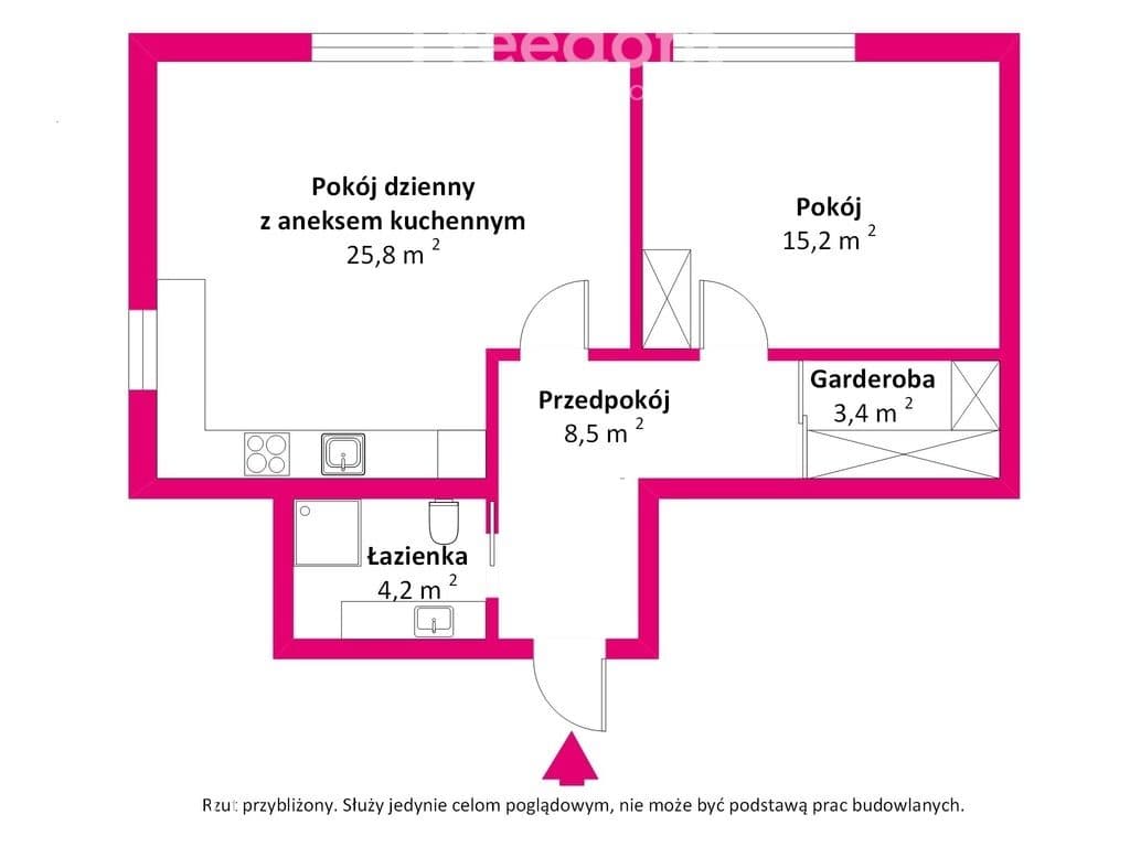 55m2 | 2 pokoje | cicha i zielona okolica - zdjęcie 12