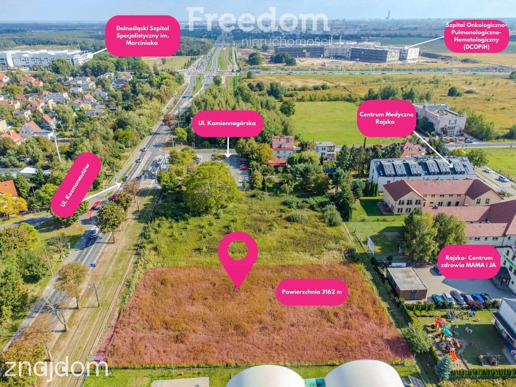 Działka z MPZP Wrocław Kosmonautów