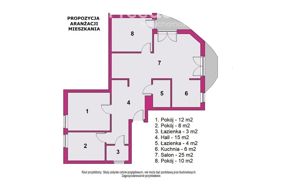 4 pokoje możliwe 2 łazienki i 2 balkony - zdjęcie 5