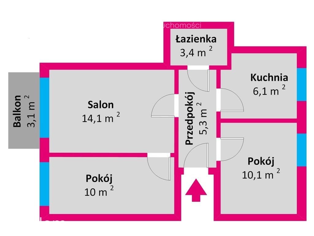 Mieszkanie 49 m2, Rzeszów ul. Mikołajczyka - zdjęcie 10
