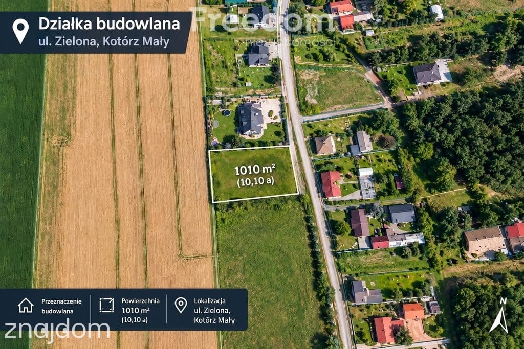 Działka budowlana 10,1a – Kotórz Mały, g. Turawa