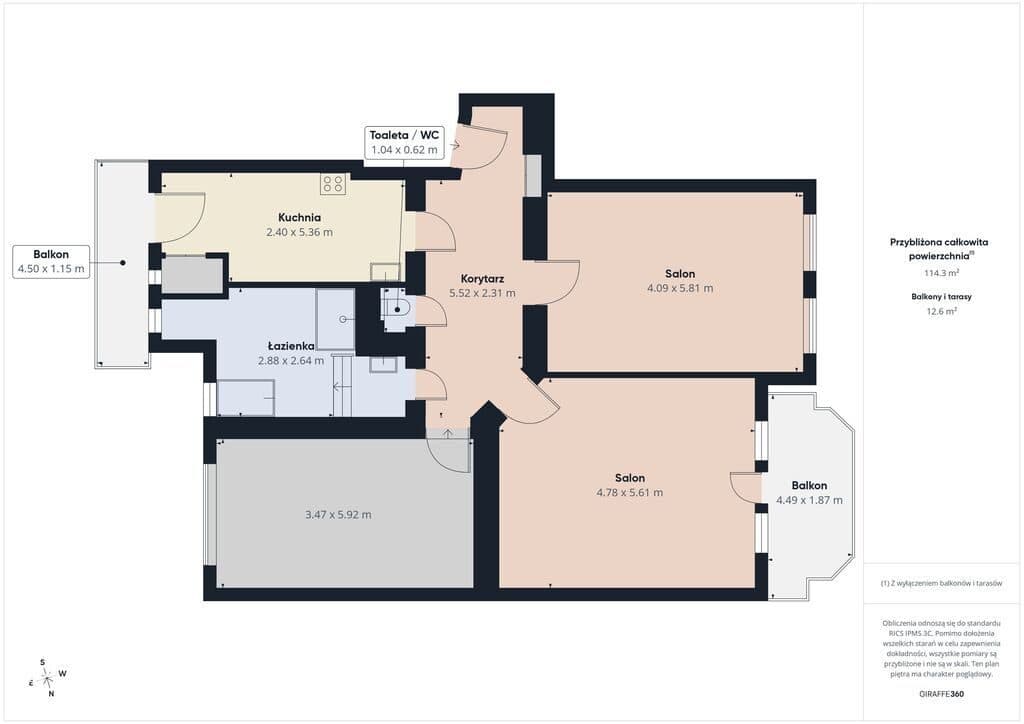 Przestronne mieszkanie  114,28m² - zdjęcie 16