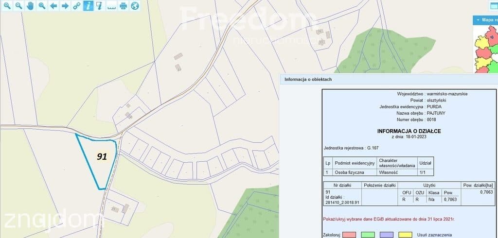 Działka na sprzedaż 20min od Olsztyna - zdjęcie 7