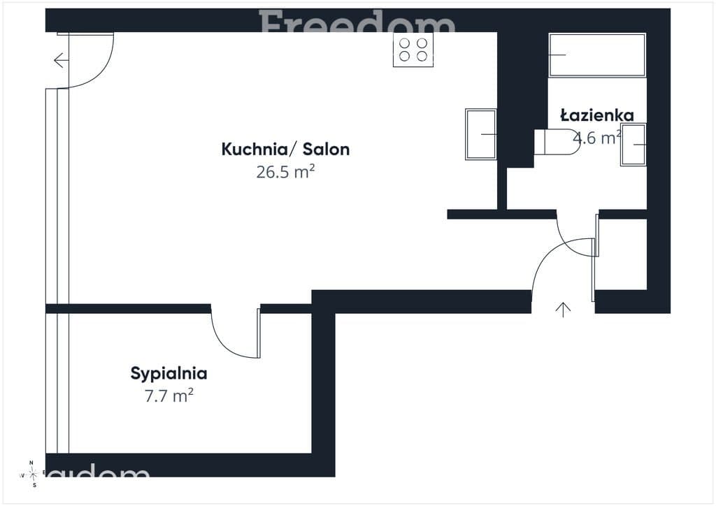 Brynów, 2 pokoje, duży balkon, miejsce parkingowe - zdjęcie 6