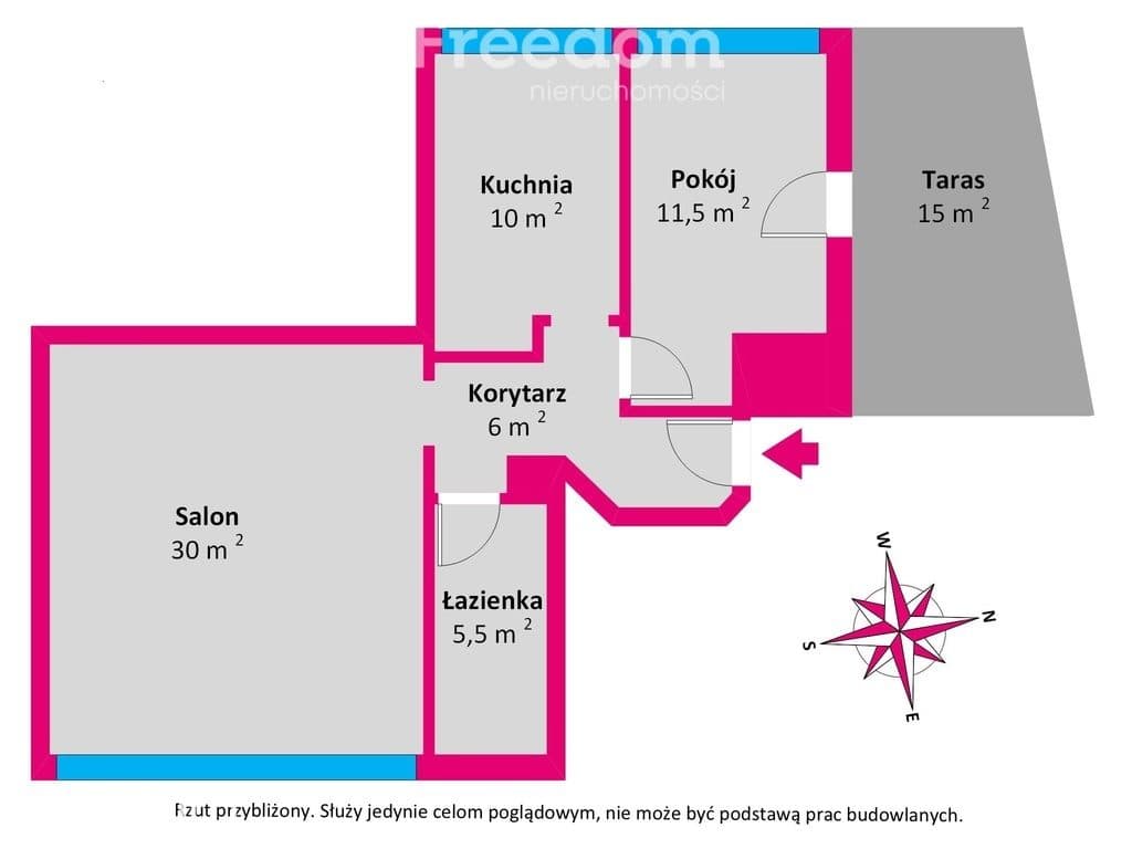 Panorama Wrzeszcza | Taras 15 m² | mieszkanie 2 pokoje | Gdańsk - zdjęcie 4