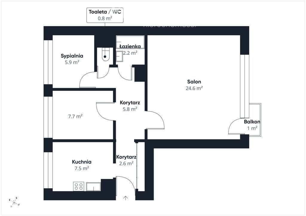 Mieszkanie na sprzedaż, 3 pokoje, 60 m2, Korczaka 26, Olsztyn - zdjęcie 19