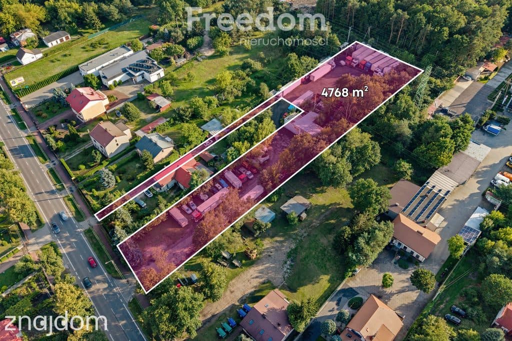 Działka 4768 m² | MPZP inwestycja | możliwość powiększenia do 8000 m²