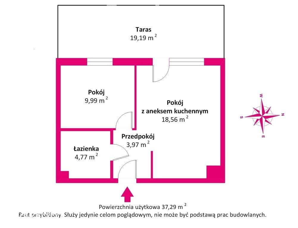 Mieszkanie w Sztutowie o pow. 37,29m2 ul. Polna 1 - zdjęcie 15