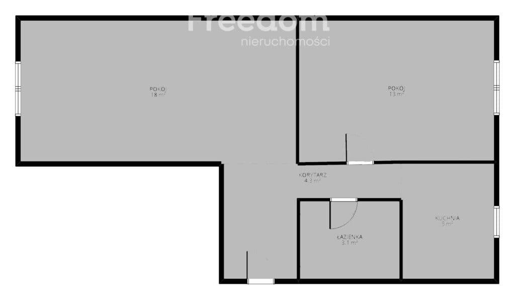 Parter, Jezierzyce Osiedle,2 pokoje, rozkładowe – 43,52 m2 - zdjęcie 15