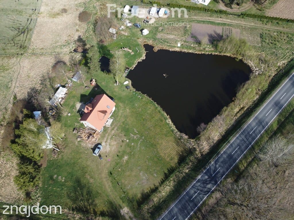 Zielin, Dom, Staw, duża piękna działka 1,16ha przy drodze krajowej - zdjęcie 11