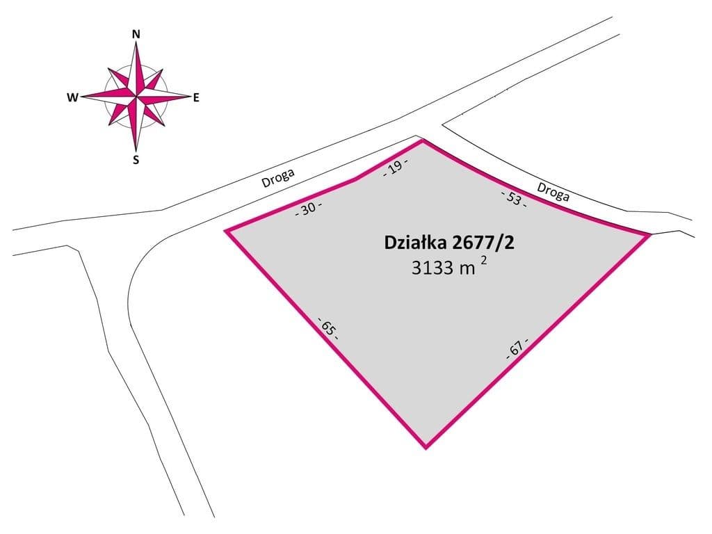 Działka 31,33 ar Borek Stary - zdjęcie 5