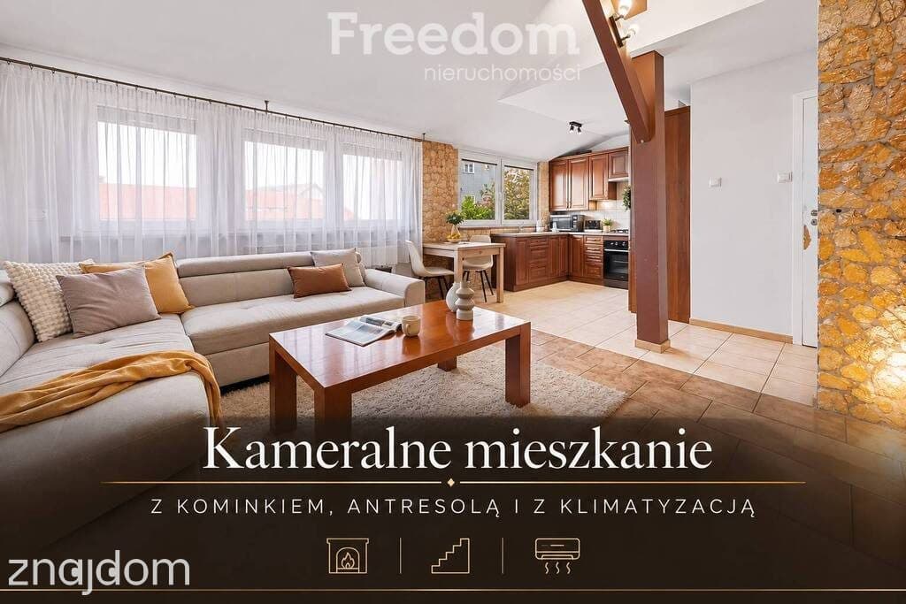 Mieszkanie 3-pokojowe z kominkiem i antresolą