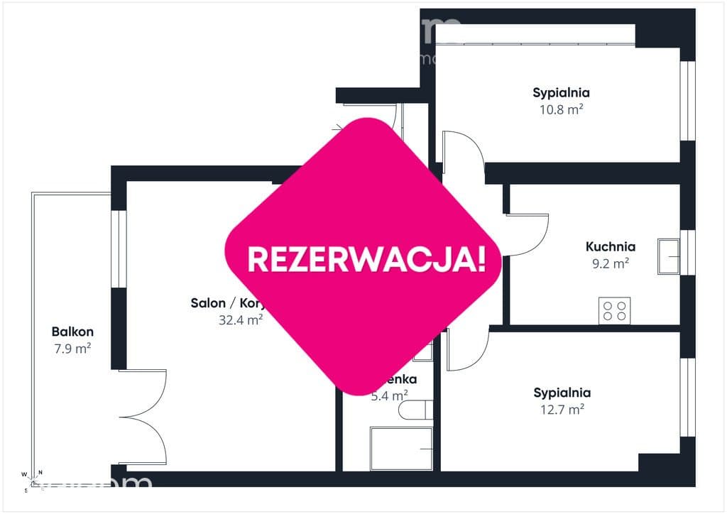 3 pokojowe mieszkanie w Działdowie wysoki standard miejsce postojowe - zdjęcie 16