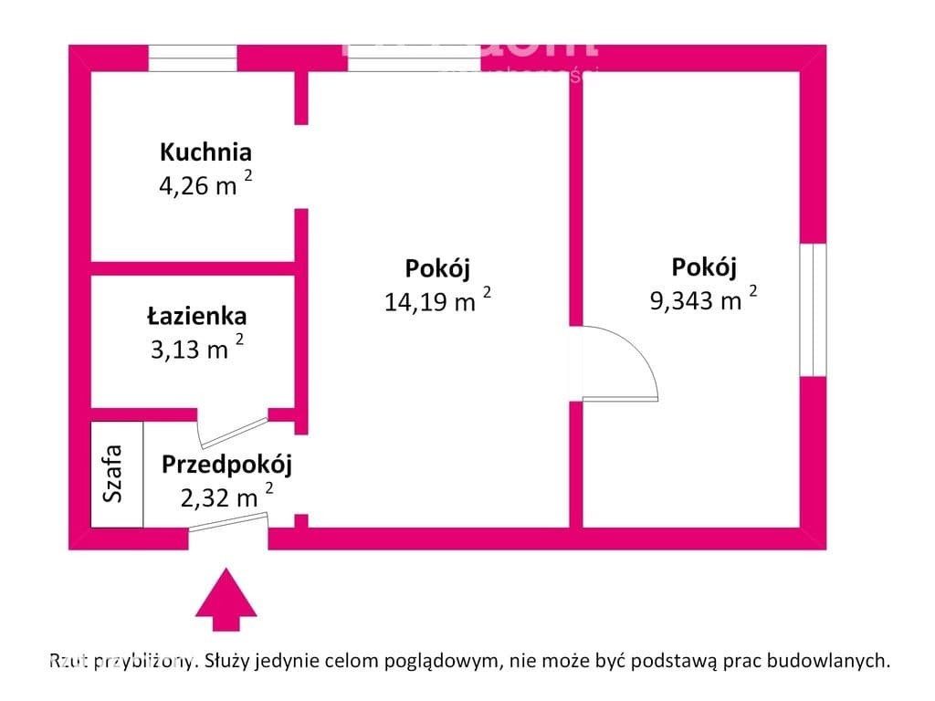 2 pokoje w centrum Koła | 1. piętro | Do remontu - zdjęcie 7