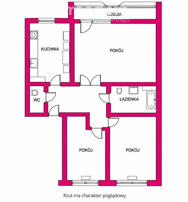 3 pokoje, 78,39 m2, I piętro, Binków, Bełchatów - zdjęcie 14