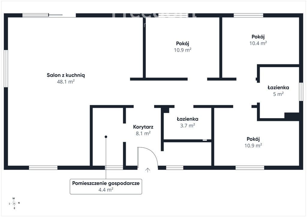 Dom wolnostojący 101 m², stan deweloperski - zdjęcie 3