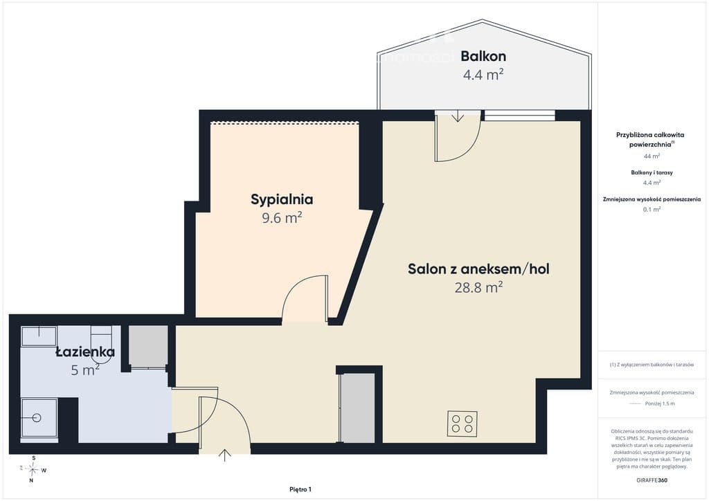 Gdynia Dąbrowa | 2 pokoje 44 m²balkon | podwójne miejsce w hali - zdjęcie 10