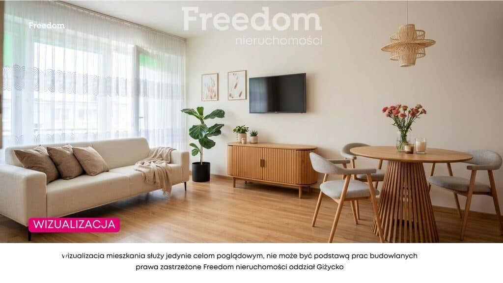 Giżycko | 36,40 m² | 2 pokoje blisko jeziora - zdjęcie 2