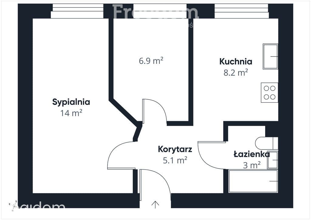 Mieszkanie 2 pokoje 38m² ul. Dworcowa - zdjęcie 12
