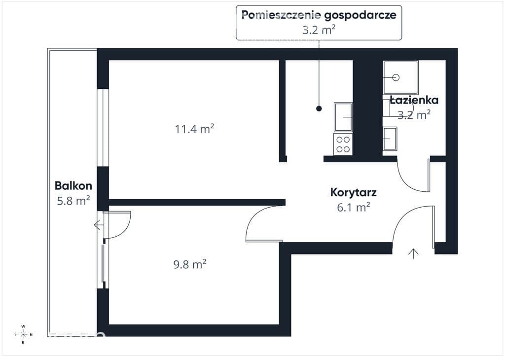 Katowice, Modrzewiowa Ciche mieszkanie z balkonem i widokiem na zieleń - zdjęcie 7