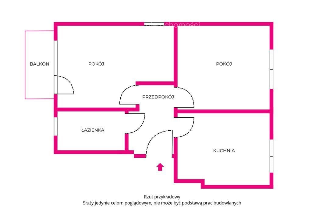 2 pokoje |  Rozkładowe I Osobna kuchnia | Balkon | Stabłowice - zdjęcie 4
