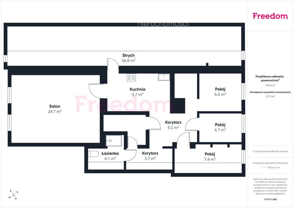 Mieszkanie 61,6 m² z ogrodem | Dąbrówka Malborska - zdjęcie 12