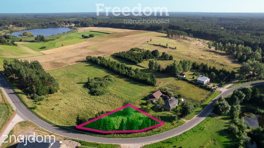 Malowniczo położona działka 800 m2 z MPZP