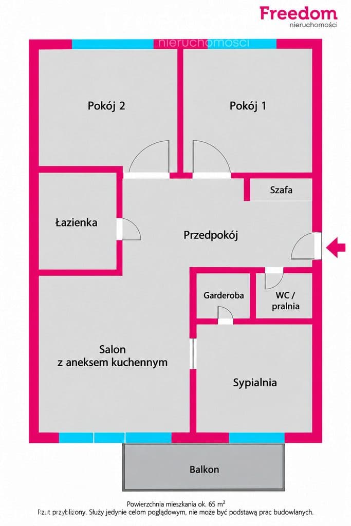 4 pokoje | 65 m² | wysoki parter | Gdańsk Zakoniczyn - zdjęcie 13