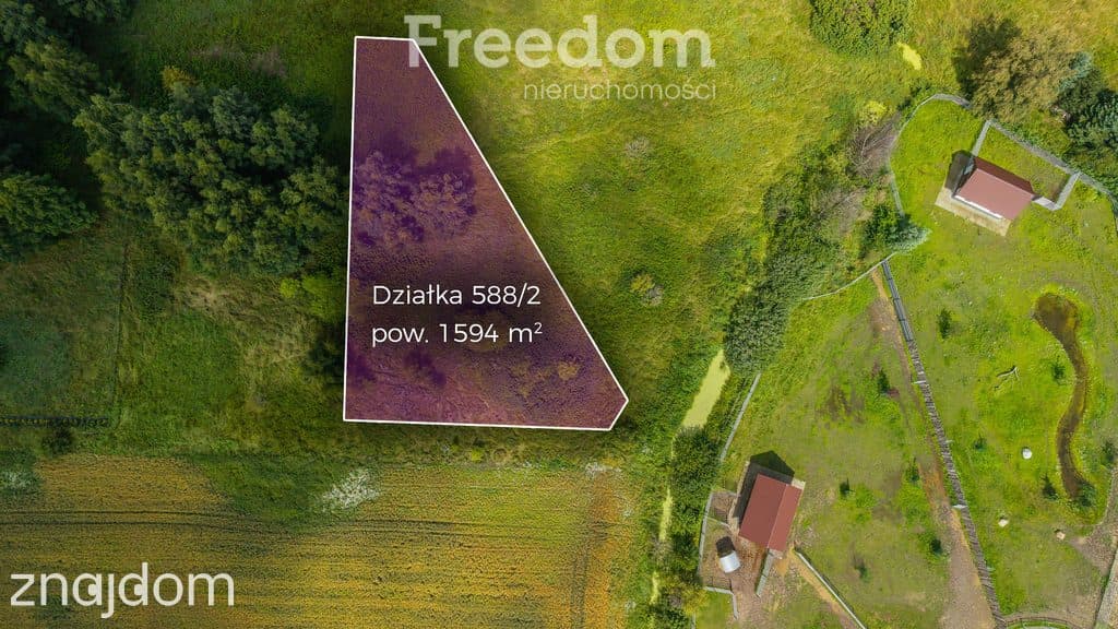 Działka w Jantarze o pow. 1550m2 - zdjęcie 2